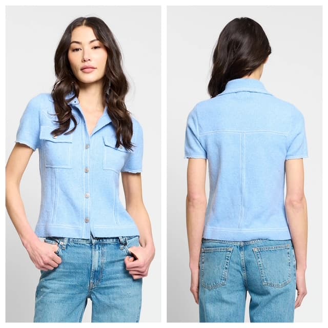 SHORT SLEEVE SWEATER