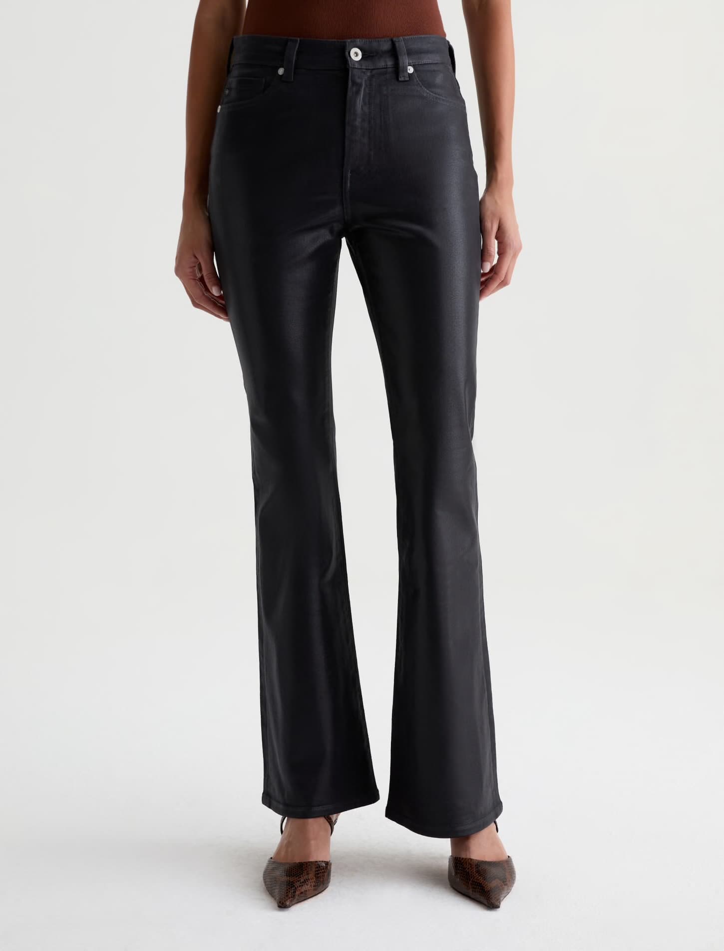 BOOT CUT COATED JEAN