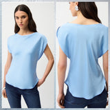 Baby Blue Satin Top