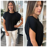Shirred Relaxed Tee