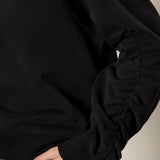 Shirred Sleeve Sweatshirt