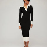 Ribbed Polo Dress