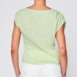 SHIRRED TOP TEE