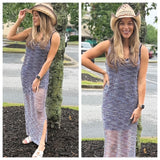 MESH DRESS WITH SLIP